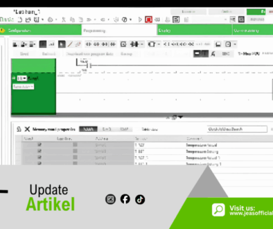 Tampilan software simulasi EcoStruxure Machine Expert Basic dalam program online training PLC dan HMI murah di bawah 1 juta dari JEASofficial.